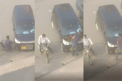 Battery thieves caught on camera in Karachi