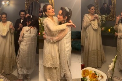 Watch: Bollywood actor Mumtaz mingles with Pakistani stars