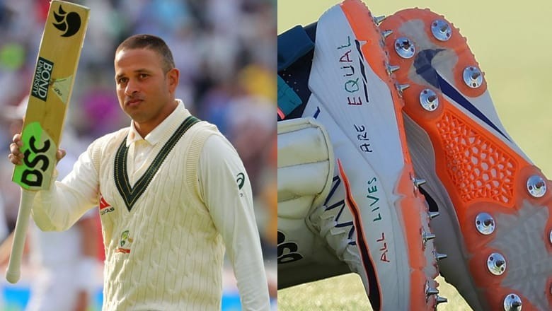 Usman Khawaja to auction pro-Palestine shoes for Gaza children