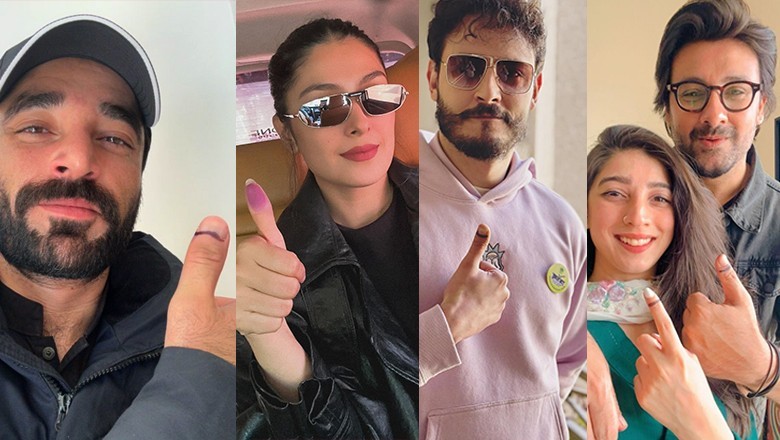 Pakistani celebs exercise their voting right for a 'better tomorrow'