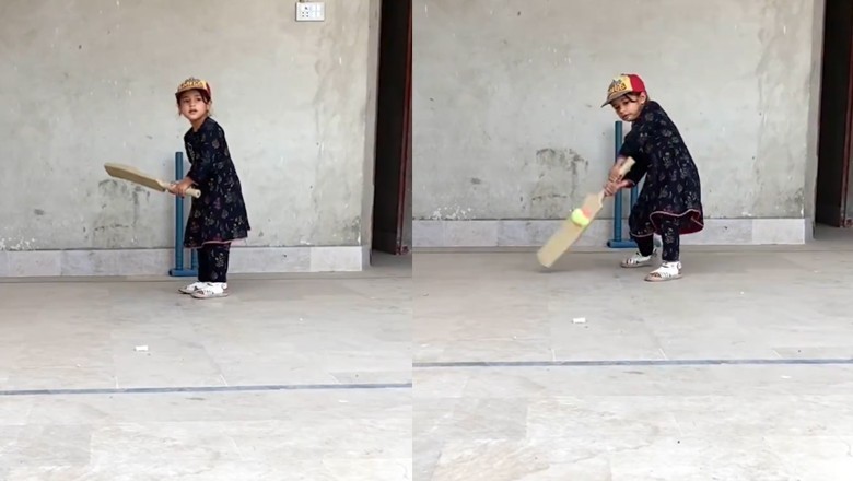 Little girl mesmerises internet with her perfect batting shots
