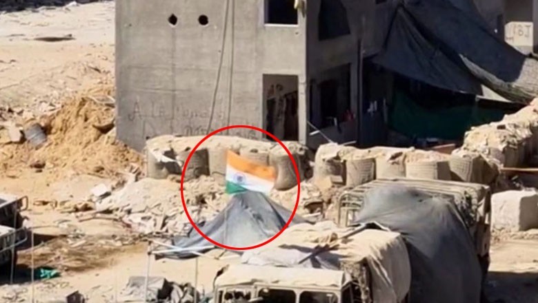 Indian flag spotted at Israeli military base in Rafah