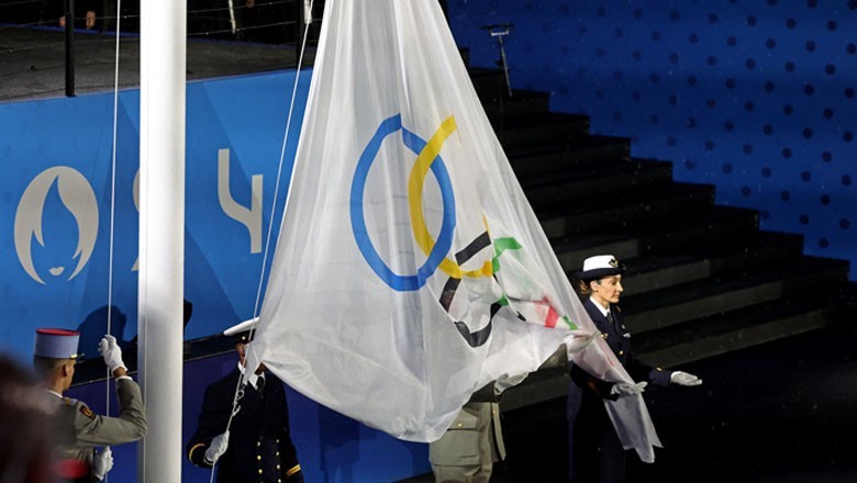 Flag hoisted 'upside down' at Paris Olympics 2024