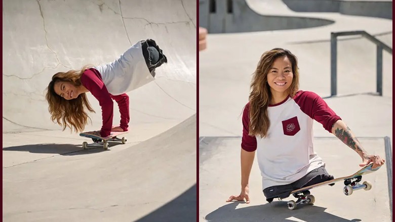 Woman born without legs sets new skateboarding world record