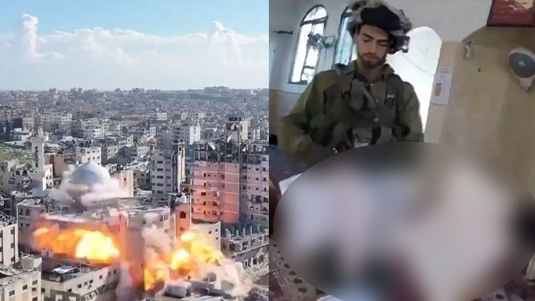 Israeli soldiers destroy historic mosque, burn pages of the Holy Quran in Gaza