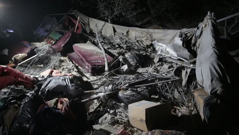 Israel used 2,000-pound rocket to kill Palestinians sheltering in Al-Mawasi camp: report