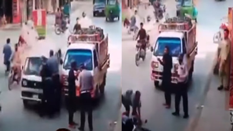Peshawar driver runs over traffic policemen after fine