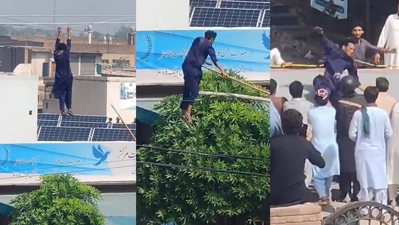 Mentally-ill man hanging from 11kv wire in Khyber district rescued