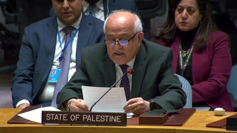 Palestinian envoy asks UNSC to stop selling arms to Israel