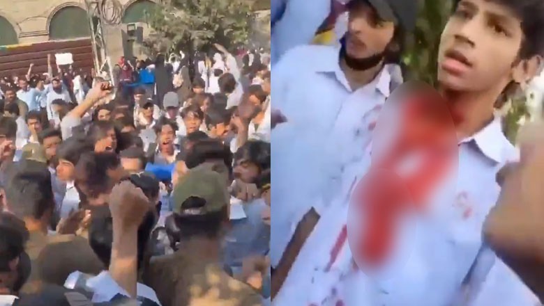 Lahore police baton-charge Punjab college students for protesting against rape of female colleague