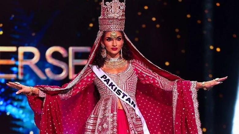 Noor Xarmina stuns in traditional attire at Miss Universe pageant