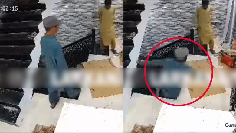 WATCH: Youth falls to death from second floor while shopping in Larkana