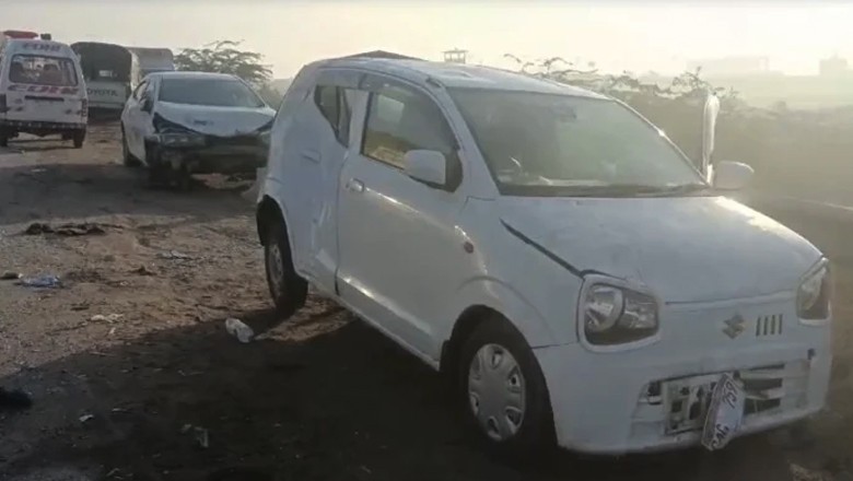 Multi-vehicle crash at Karachi's Super Highway leaves one dead, 24 injured