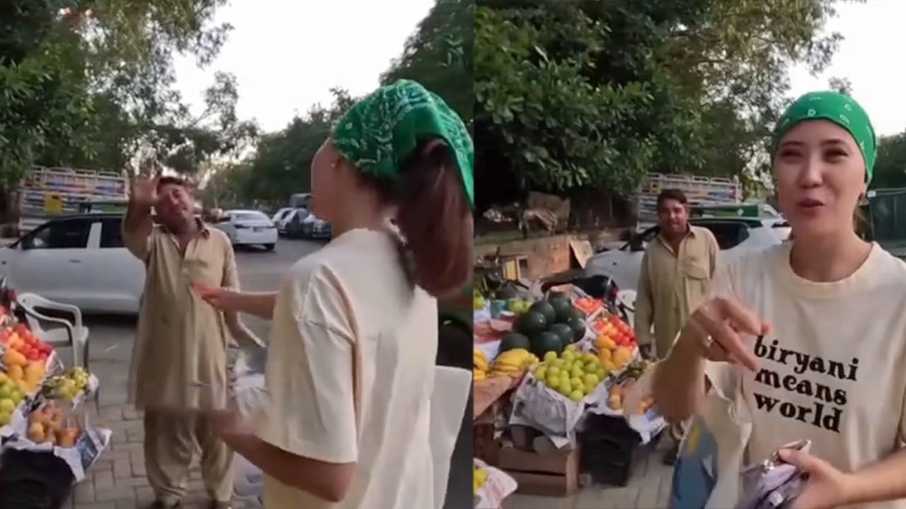 VIDEO: Disabled street vendor shows kindness to foreign tourists with free fruit