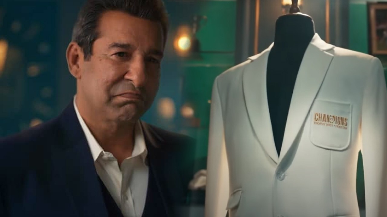 Wasim Akram unveils white jacket for Champions Trophy 2025 in ICC video