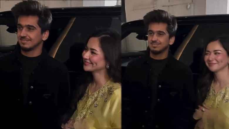Watch: Hania Aamir, Saim Ayub meet at fundraiser event in London