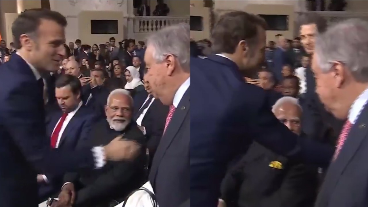 VIDEO: French president ignores Indian PM Modi's handshake at Paris Summit