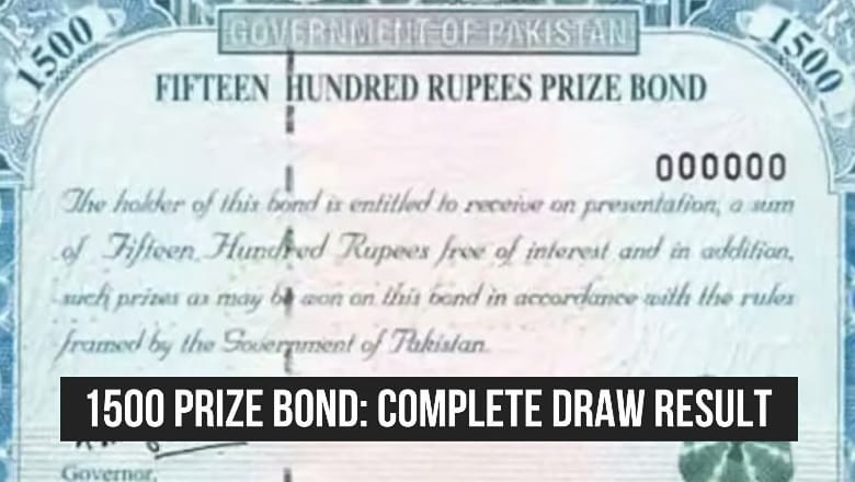 Rs1500 Prize bond draw results announced for February 17, 2025