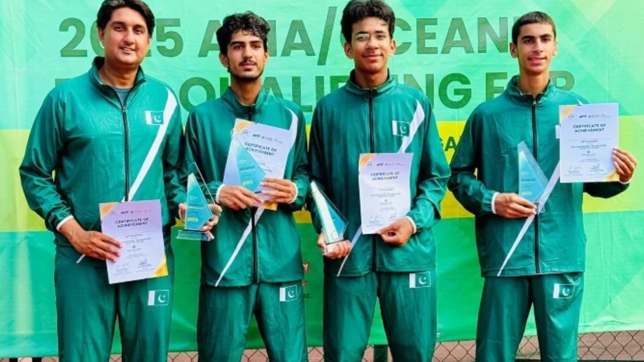 Pakistan’s young tennis team makes history, wins Davis Cup Juniors 2025