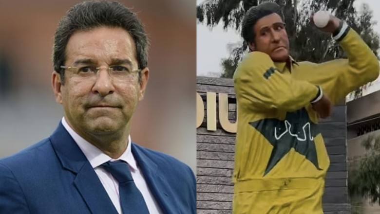 'Temu version or tribute?' Wasim Akram's statue at Niaz Stadium, Hyderabad sparks meme fest