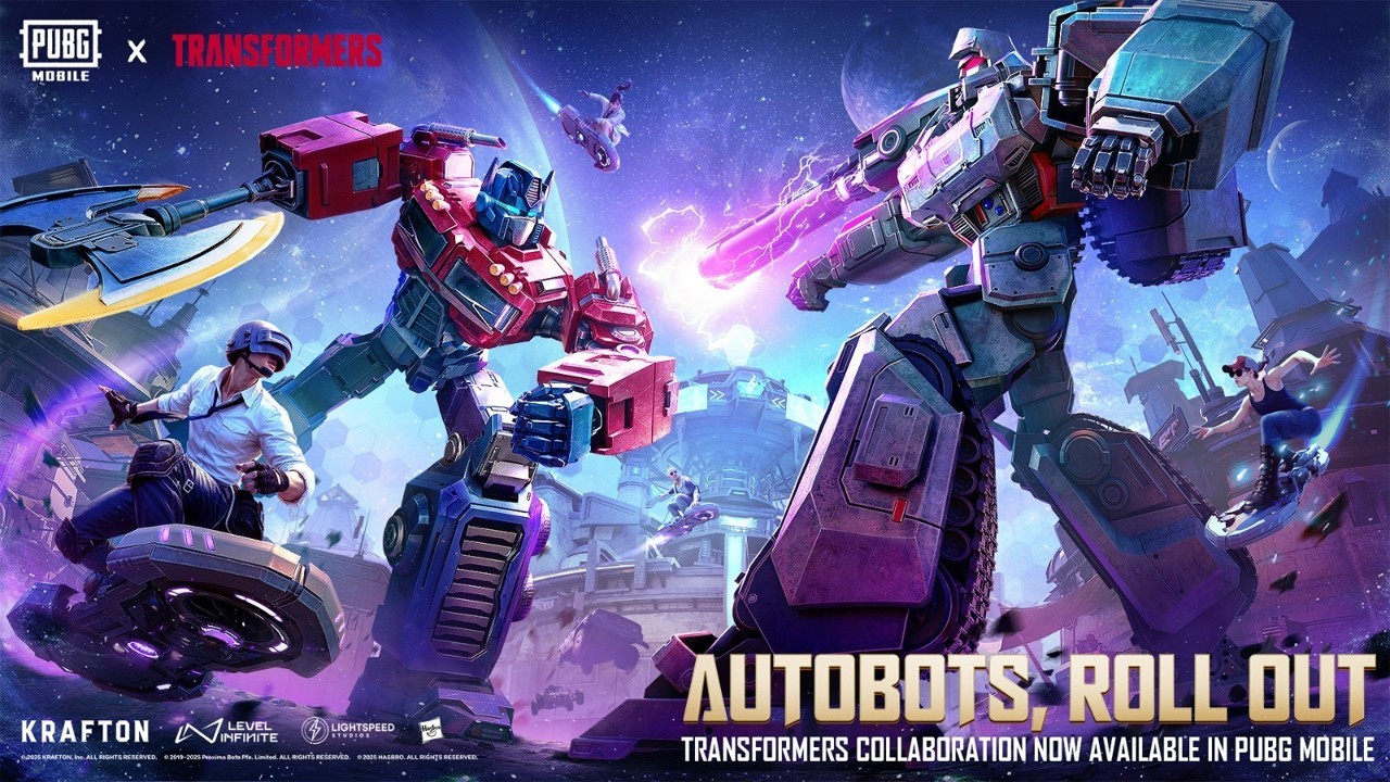 Transformers in PUBG Mobile's Version 3.9 update is... More than meets the eye