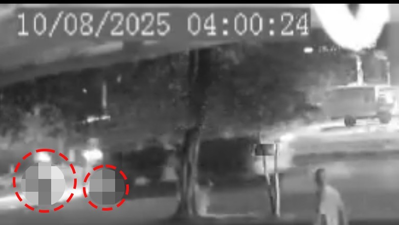 Karachi: CCTV captures speeding dumper running over siblings on motorcycle