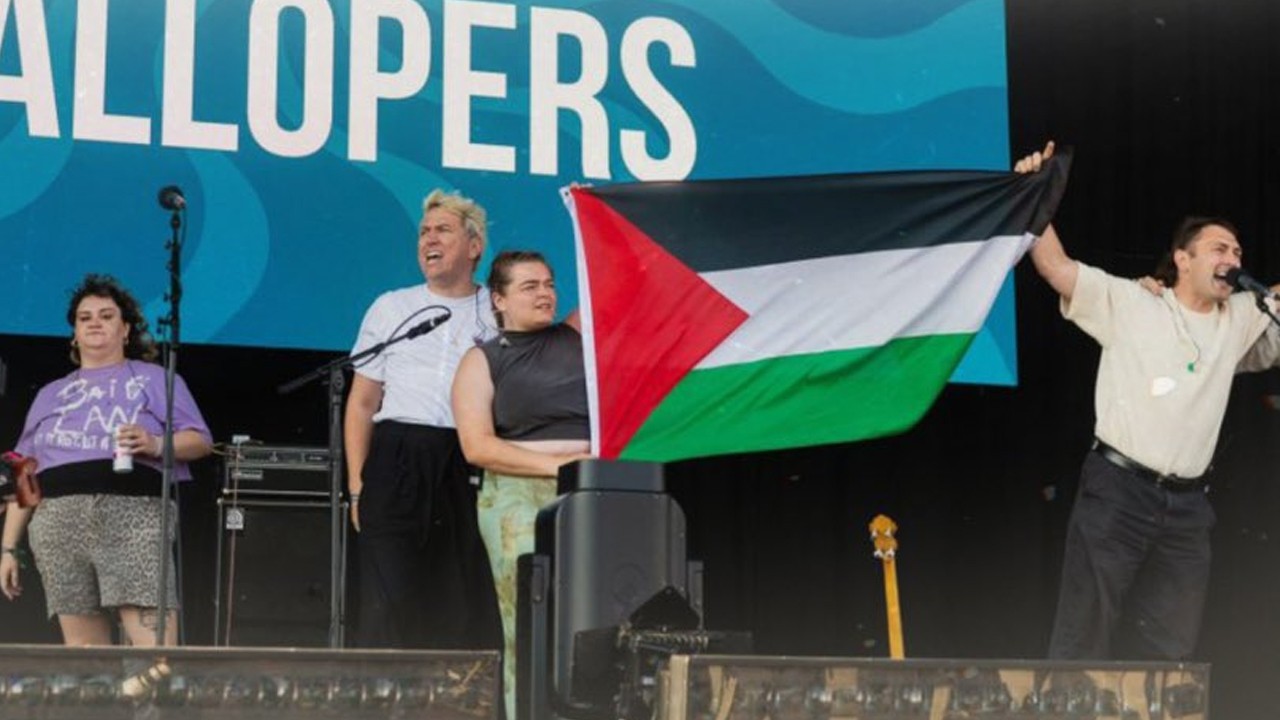 Irish music band stopped from performing in London for showing Palestine flag