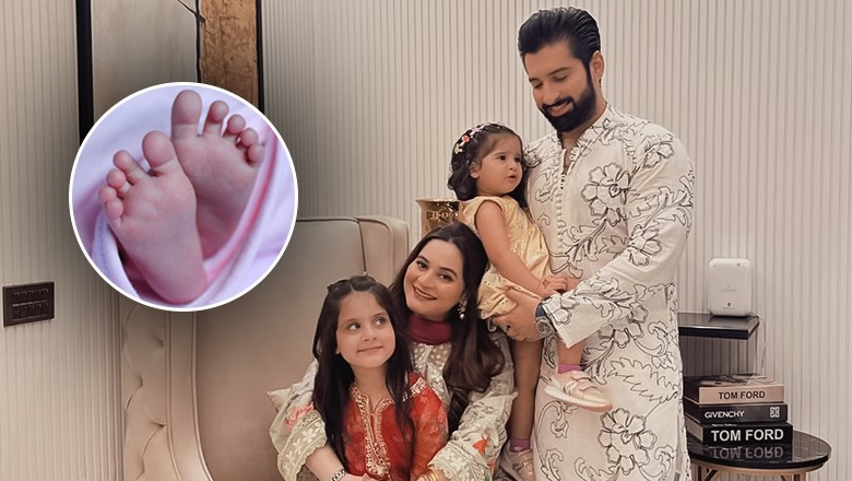 Aiman Khan and Muneeb Butt welcome their third child, a baby girl