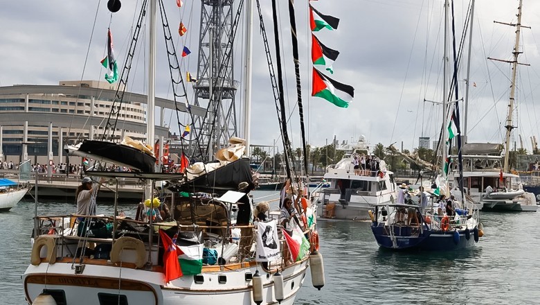 Global Sumud Flotilla sets sail from Spain toward Gaza with international activists on board