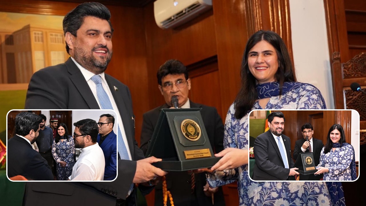 Dialogue Pakistan's efforts recognized as Sindh Governor confers award on its Director Maha Siddiqui