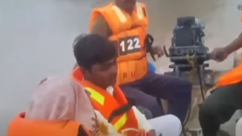 Man brings newlywed wife home by boat in Punjab amid massive floods