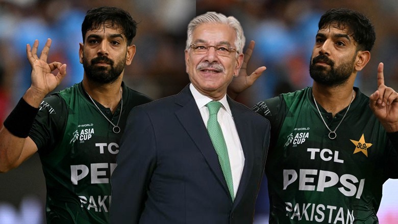 Khawaja Asif lauds Haris Rauf’s 6-0 gesture during Pak vs Ind Asia Cup match