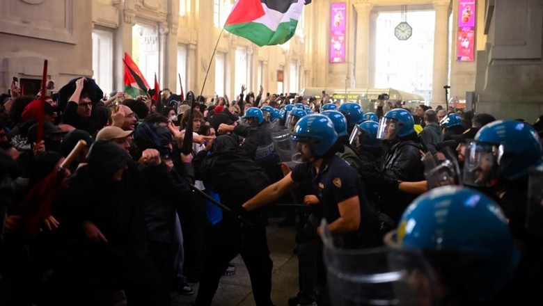 Nationwide strikes paralyse Italy after Meloni refuses to recognise Palestine