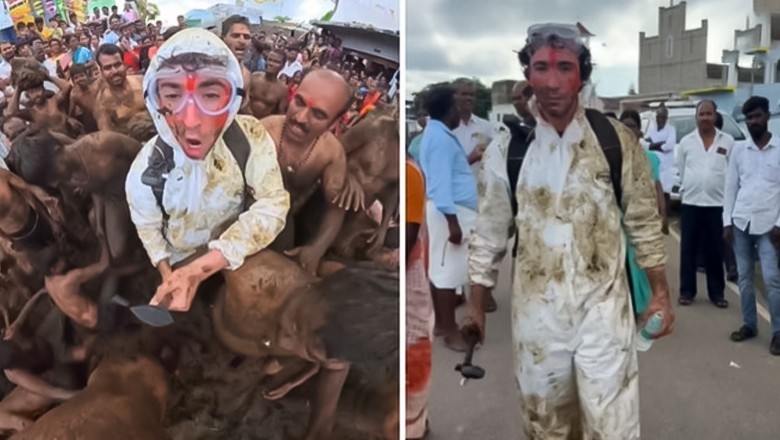 US YouTuber’s sister receives rape threats after he films India’s cow dung festival