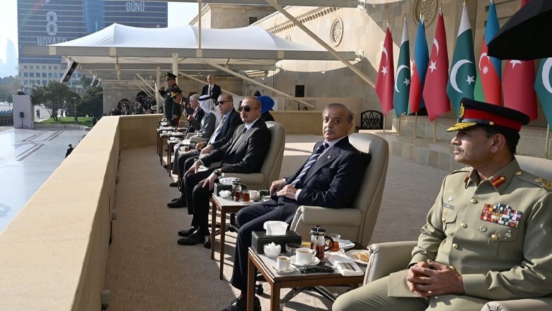 PM Shehbaz, Field Marshal Asim Munir witness Victory Parade in Baku