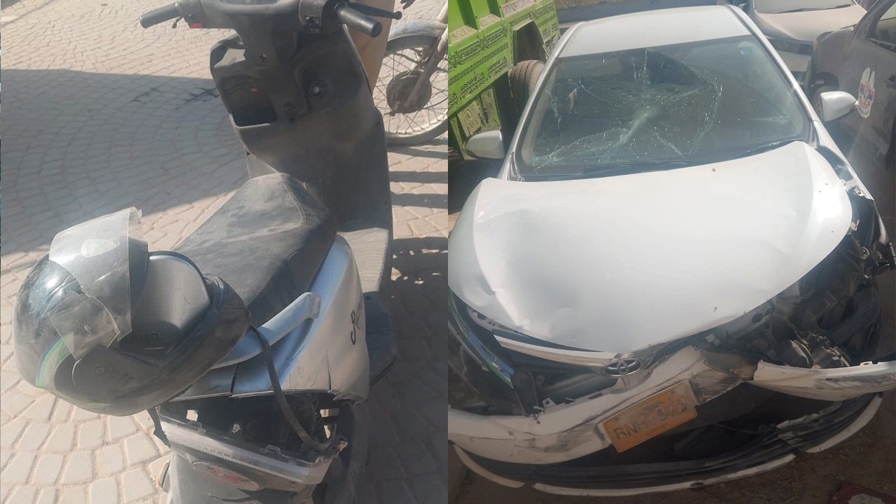 Speeding car hits scooty in Karachi, woman killed, another injured
