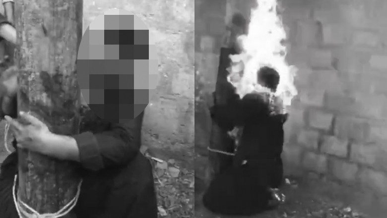 TW: Mob burns suspect @live after resident k!lled during robbery attempt