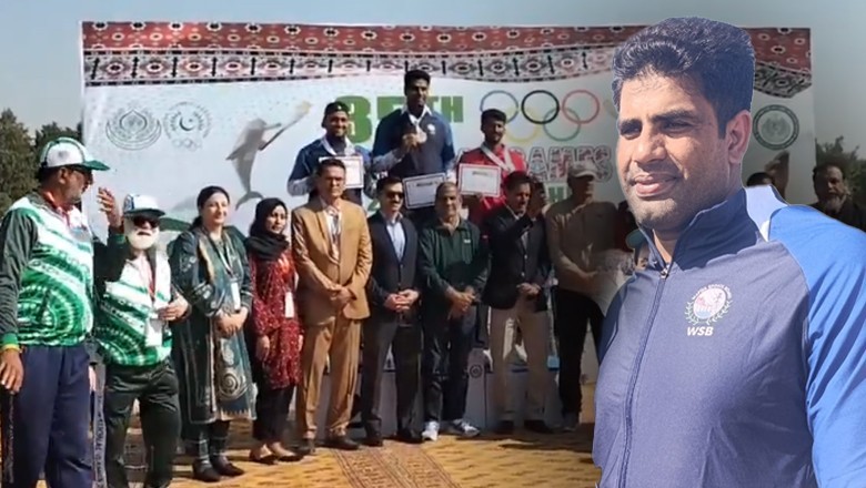 Arshad Nadeem steals show with gold medal at National Games