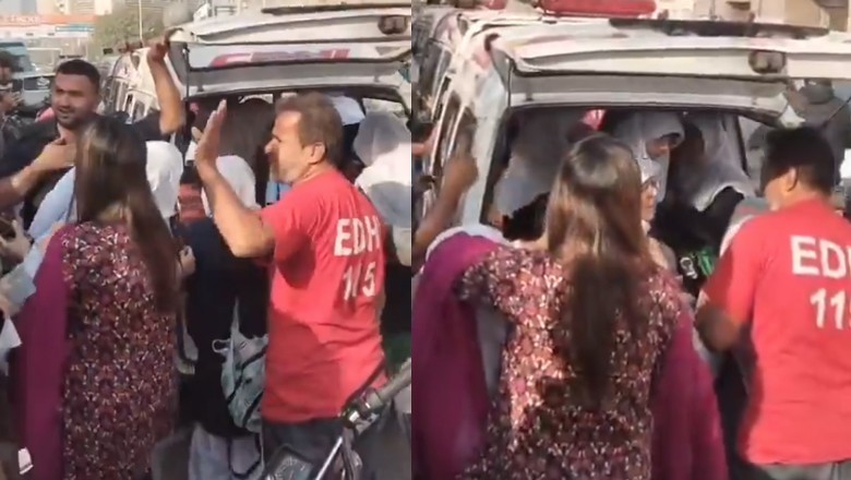 Karachi: Van accident near I.I. Chundrigar Road injures students and teachers