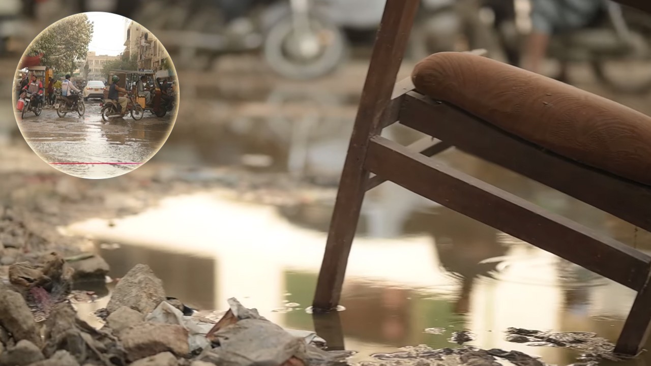 Poor drainage disrupt business activities on Karachi’s Marston Road