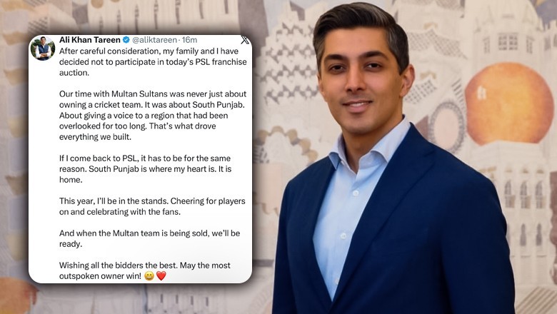 Ali Tareen bows out of PSL auction