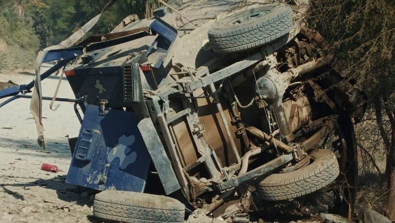 Six cops martyred as blast targets armoured vehicle in KP's Tank