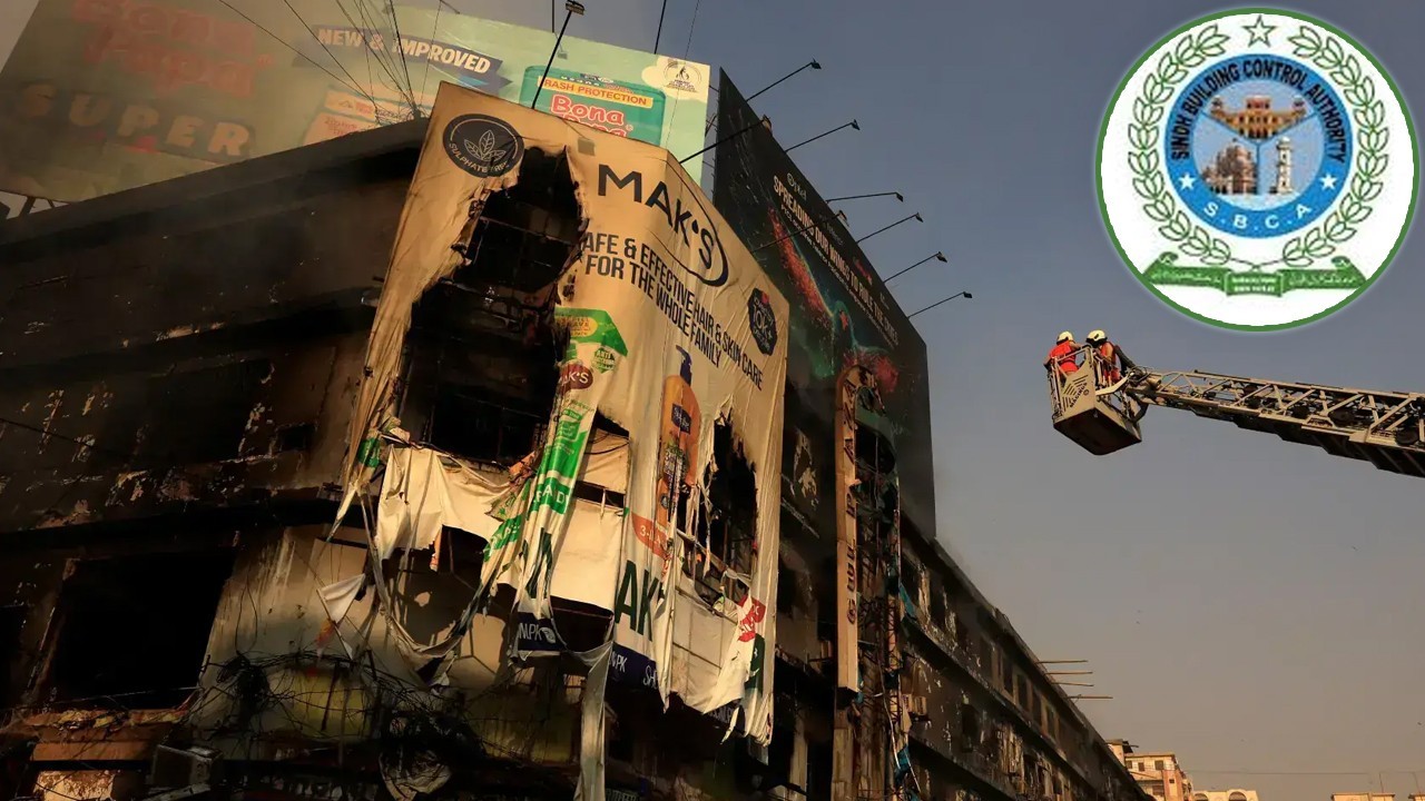 90pc of buildings lack fire safety measures in three districts of Karachi: SBCA