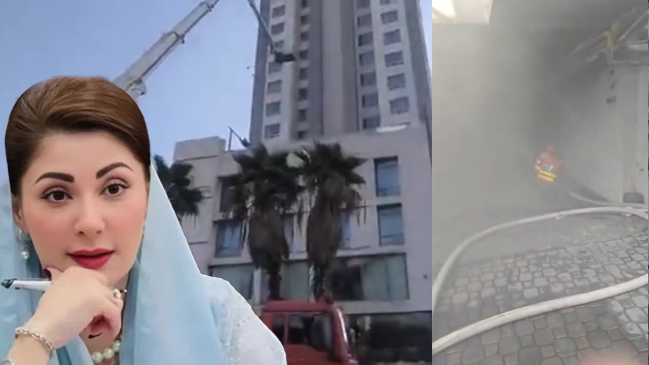 CM Maryam lauds Rescue 1122 response as major tragedy averted after fire at Lahore's Indigo Tower