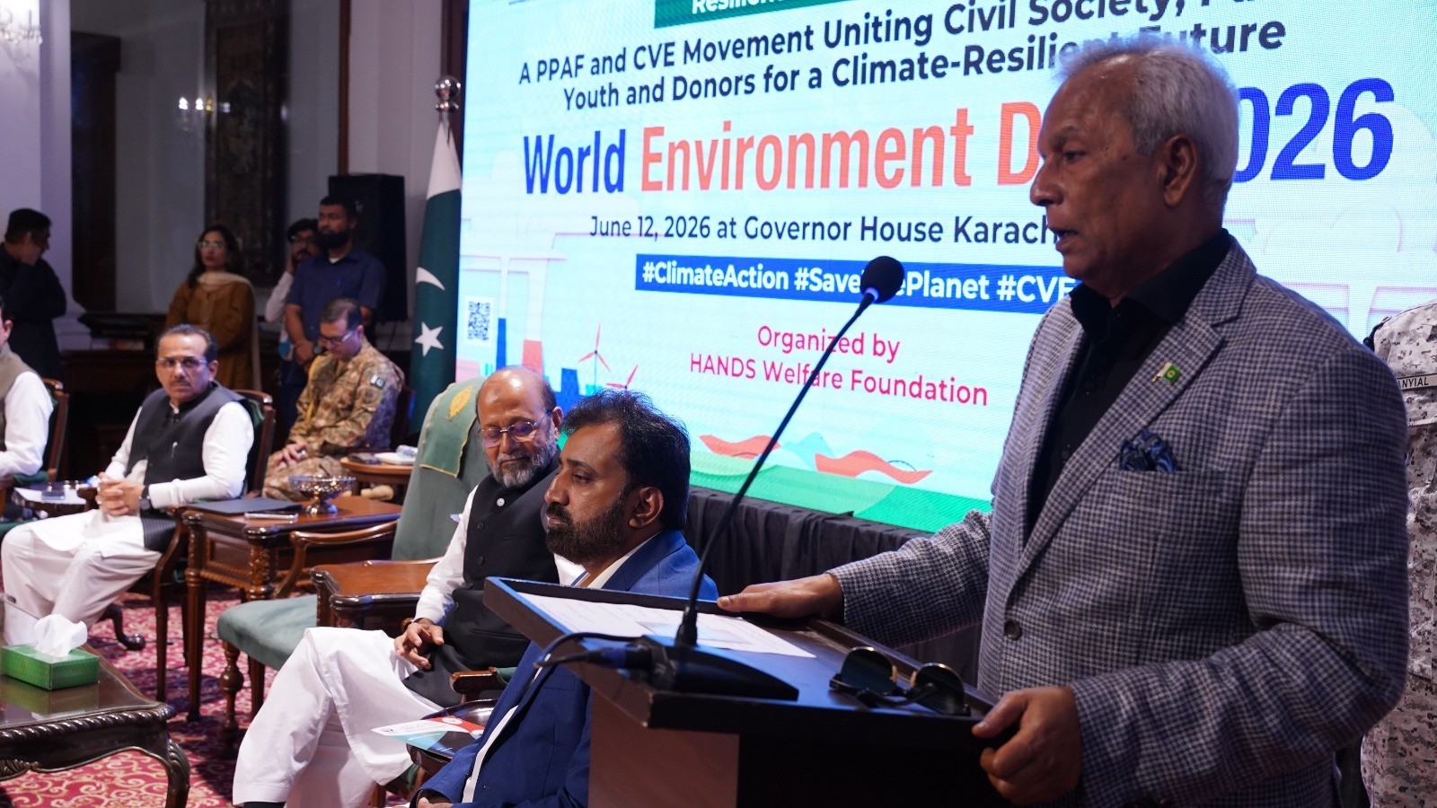 Sindh governor calls for urgent climate action and forest restoration