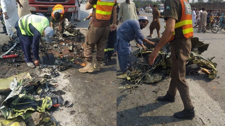 PAF training aircraft crashes near Mardan, two officers martyred