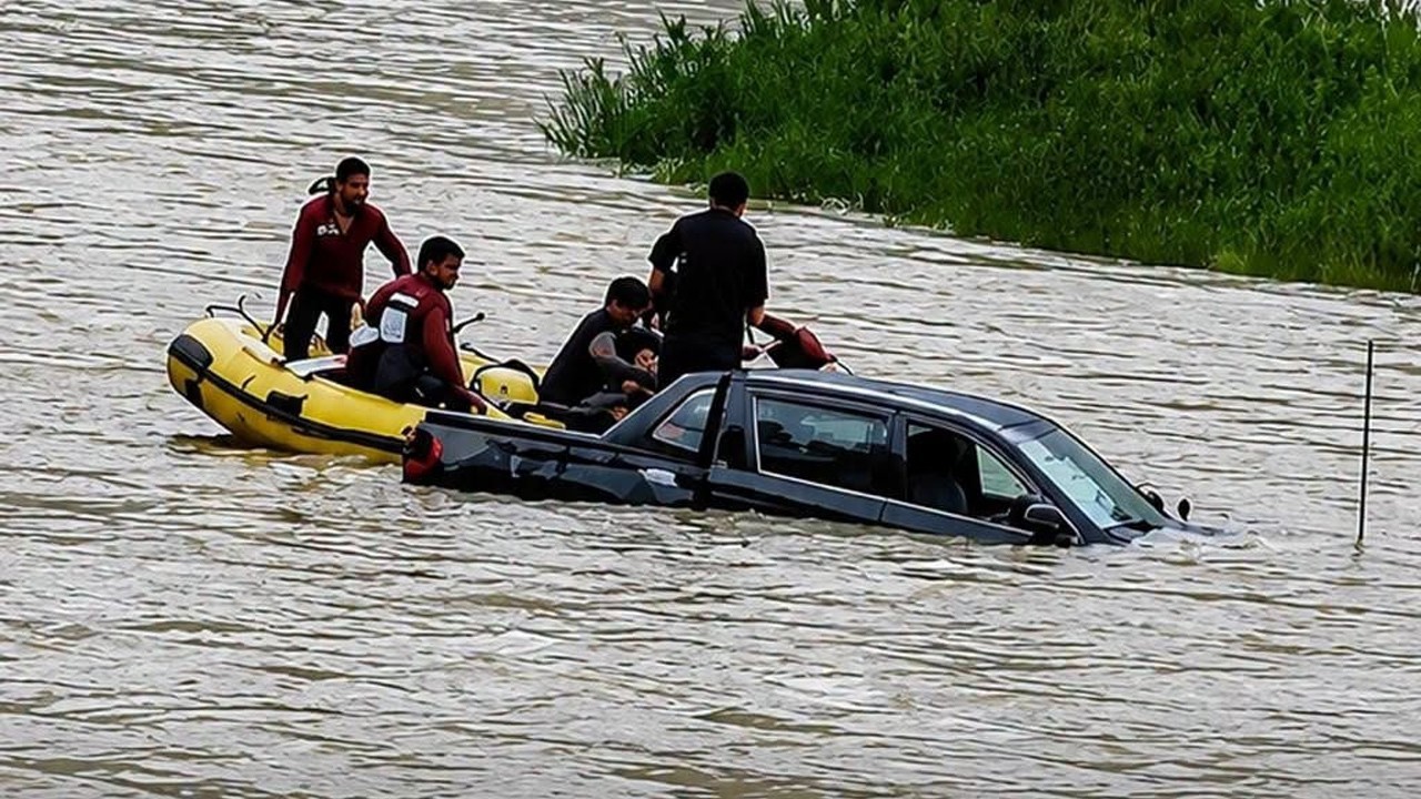 Tourists booked for driving vehicle into the Kunhar River to film TikTok video