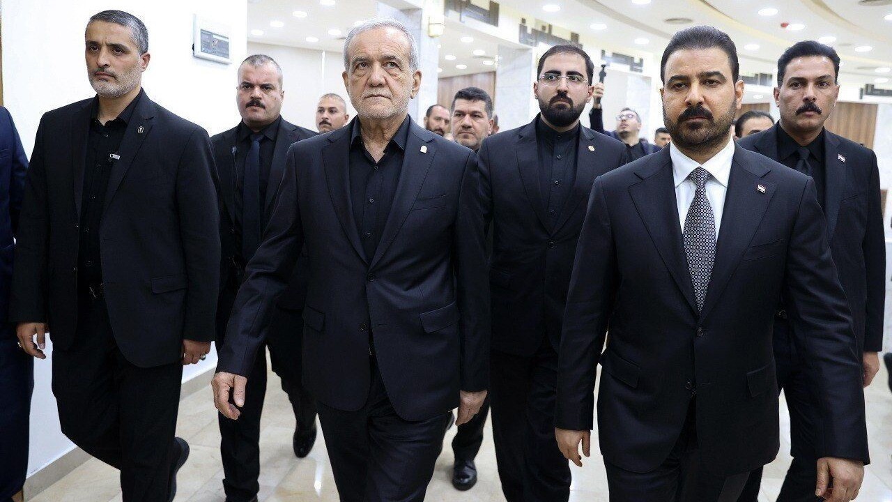 Pezeshkian, Iraqi PM attend official reception for Khamenei in Najaf
