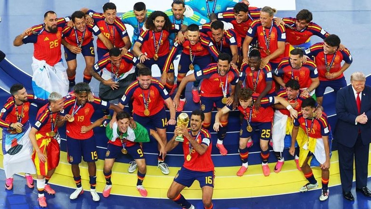 Spain becomes first team to win FIFA World Cup after conceding just one goal in the tournament