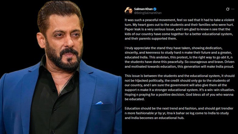 Salman Khan voices support for students’ protest, calls for dialogue